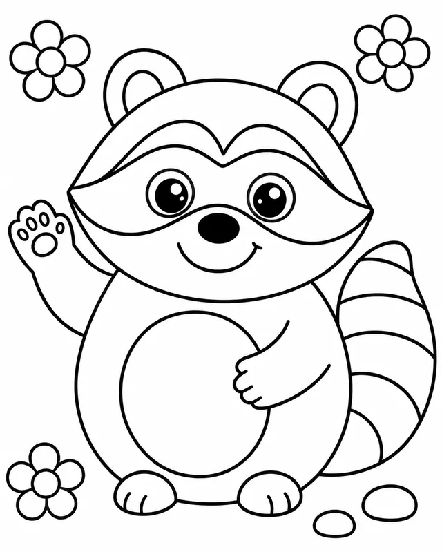 Der Waschbär mit der Maske