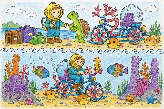 Das Unterwasser-Fahrrad – So könnte es aussehen
