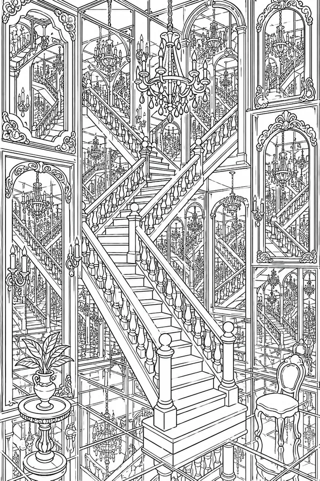 Unendliche Spiegeltreppe