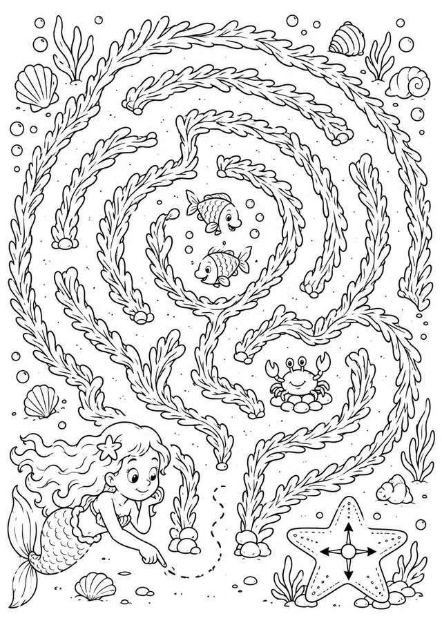 Seaweed Maze from Above