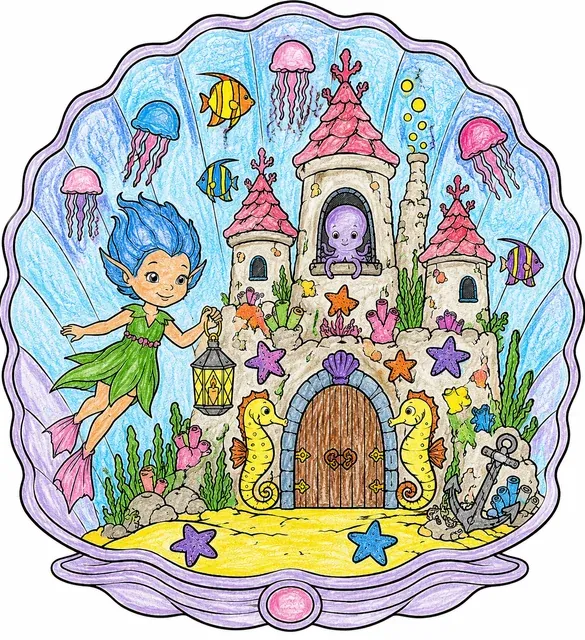 Die Nixe am Unterwasser-Schloss – So könnte es aussehen