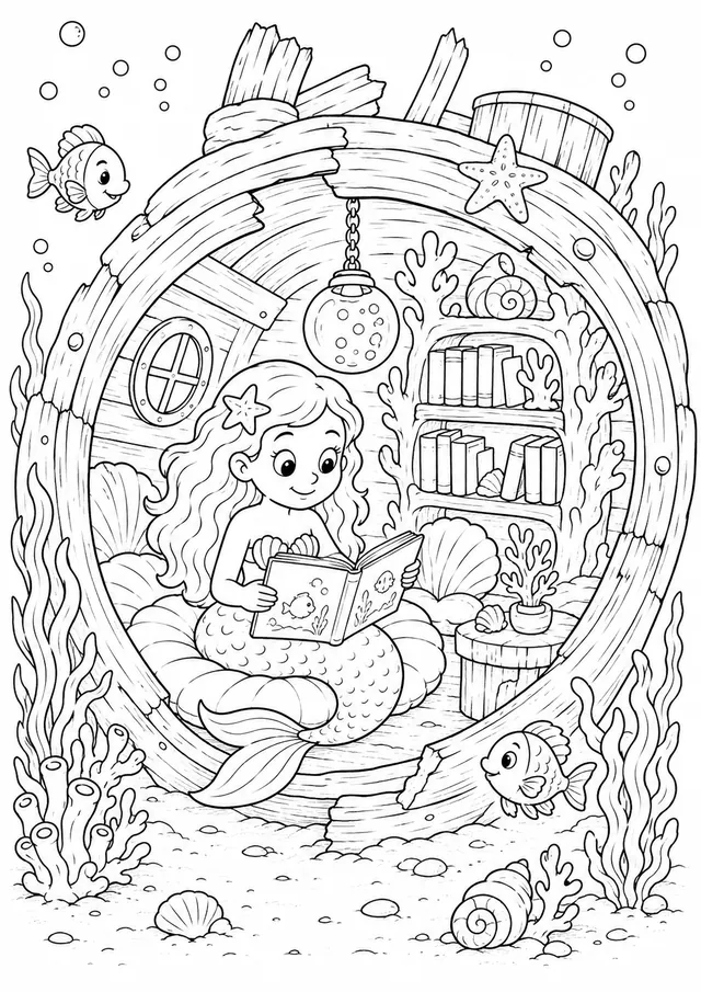 Reading Nook in a Shipwreck
