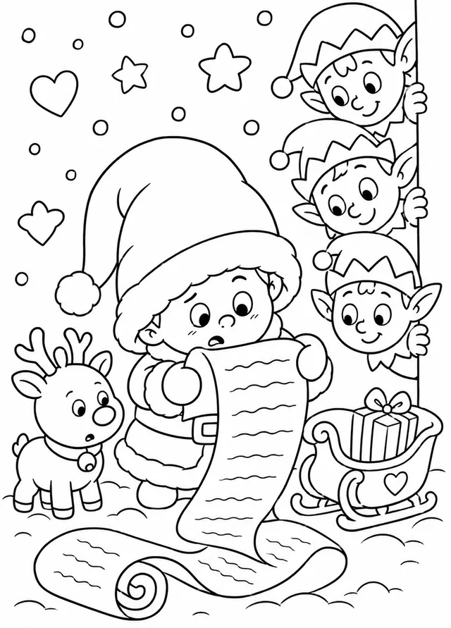 Der Baby-Weihnachtsmann lernt seinen ersten Tag