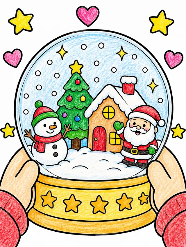 Die Schneekugel mit der Mini-Weihnachtsszene – So könnte es aussehen