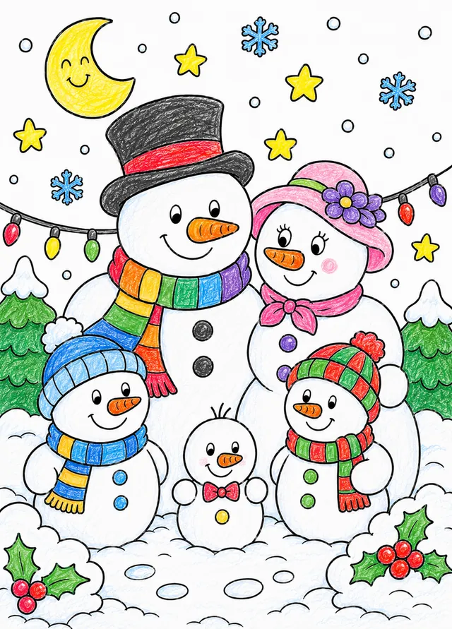 The Snowman Family in the Garden – This is how it could look