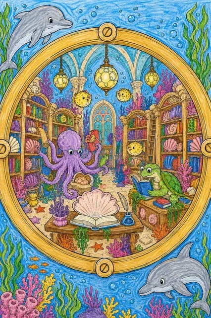 Die Bibliothek auf dem Meeresgrund – So könnte es aussehen