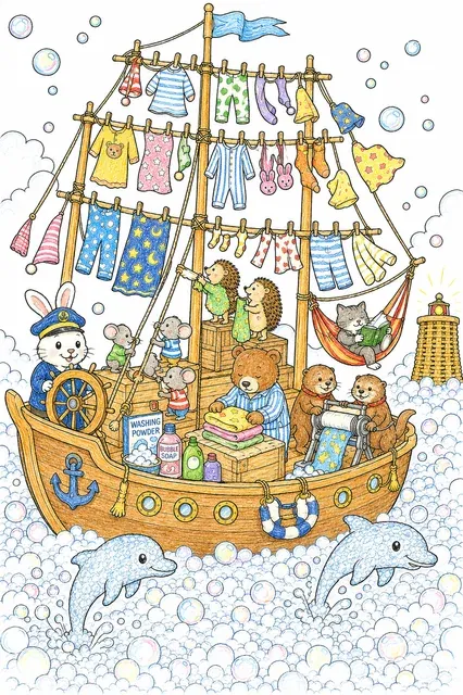 Das Schlafanzug-Wäscheschiff – So könnte es aussehen