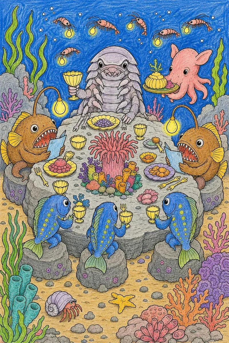 Tiefseefestmahl der Laternenfische