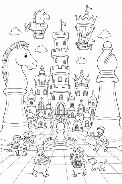 The Tower of Chess Pieces