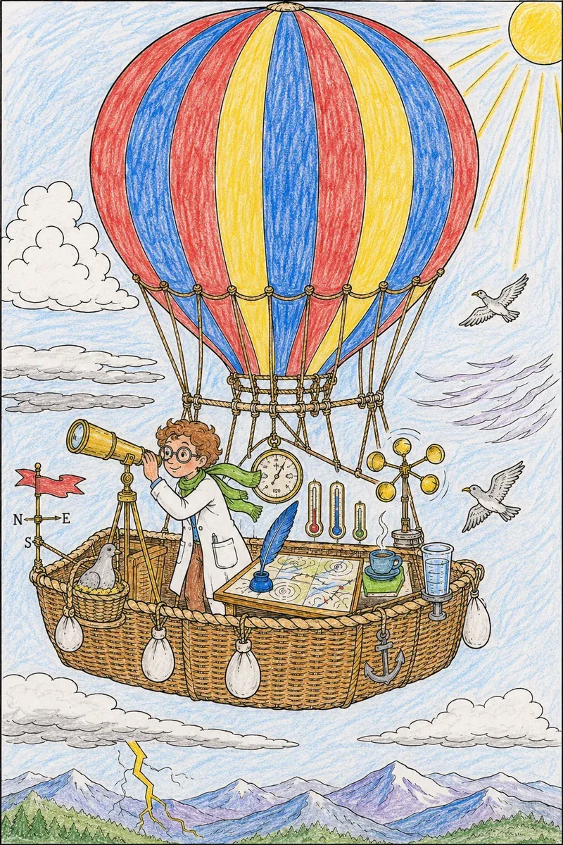 Die Wetterstation im Heißluftballon