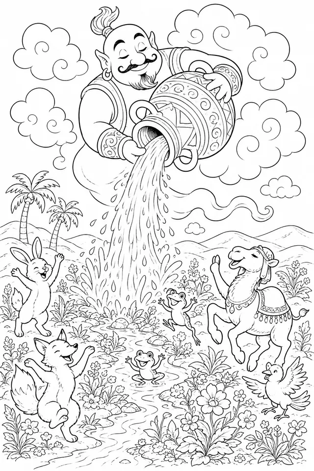 精灵将雨带入沙漠
