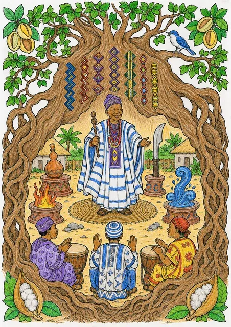 Der Iroko-Baum der Yoruba-Orishas – So könnte es aussehen
